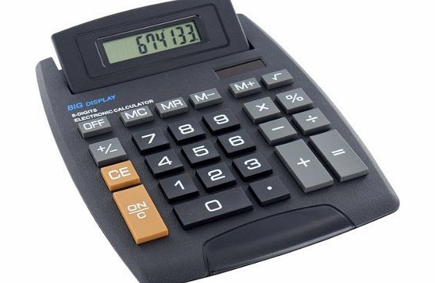 zizzi Jumbo Desktop Calculator 8 Digit Large Button School Home Office Battery Solar Shopmonk