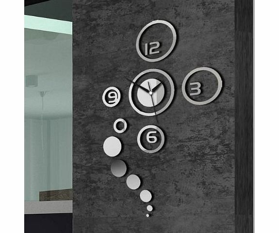ZJchao(TM) Home Decorative wall clock modern design large mirrors Gift living room