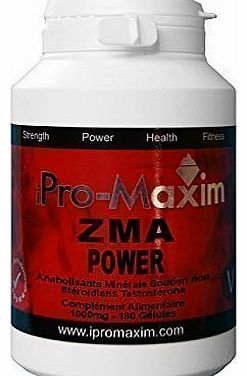 ZMA iPro-Maxim Power(180 caps) 1000MG per vegi cap. STRONGEST GRADE None Steroid, Advanced Anabolic Mineral Support