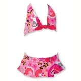 Girls Pebble Beach Skirted Bikini - Pink