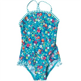 Infants Girls Myola X-Back Swimsuit Blue