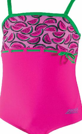 Zoggs Kids Melon Magic Classic Back Swimsuit