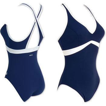 Zoggs Ladies Wyomi V Neck X-Back Swimsuit AW10