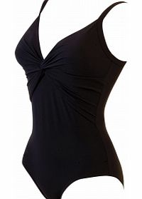 Monochrome Retro Scoopback Ladies Swimsuit