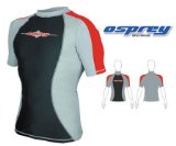 (Osprey) Childs Wetsuit Rash Vest (Small) (8-9 Years) (Grey/Red)