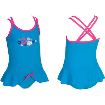 Zoggs Tots Berry Springs X Back Swimsuit SS10