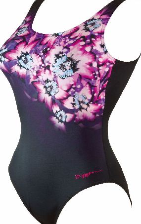 Zoggs Womens Swim Safari Scooback Swimsuit AW15
