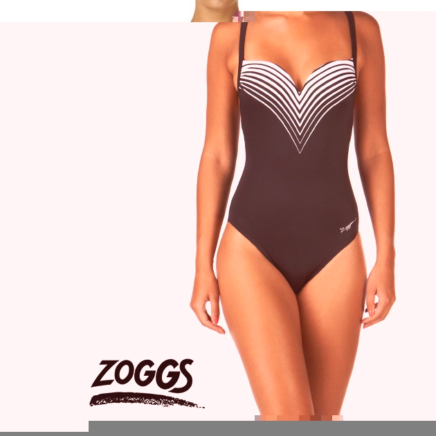Zoggs Womens Zoggs Chevron Chic Ellis Swimsuit -