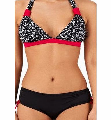 Zoggs Womens Zoggs Go Tribal Bikini - Black/red