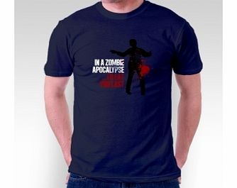 Zombie Apocalypse Navy T-Shirt XX-Large ZT Xmas