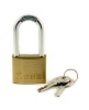 Brass Long Shackle Padlock 40x40mm
