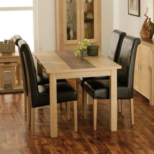 Zone Jenson Oak Rectangular 4 Seater Dining Set