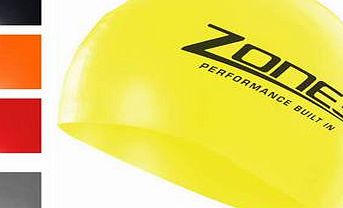 Zone3 Silicone Swim Cap Black