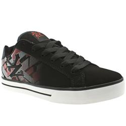 Male Zoo York Collingworth Leather Upper Skate in Black and Red, White and Blue