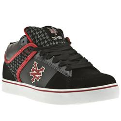 Zoo York Male Zoo York Hiram Leather Upper Skate in Black and Red