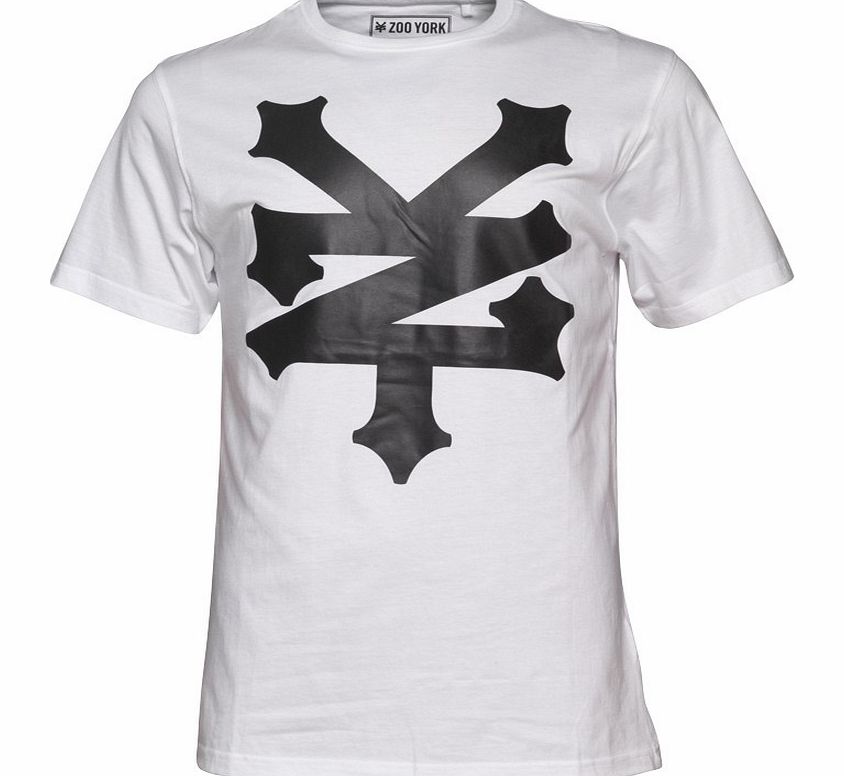 ZOO YORK Mens Empire Basic Logo T-Shirt White
