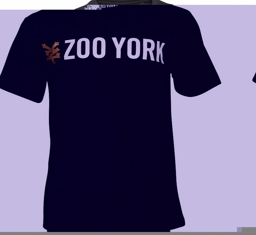 ZOO YORK Mens Grand Text Logo T-Shirt Anthracite