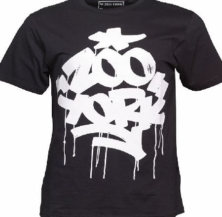 Mens Statue Graffiti Logo T-Shirt