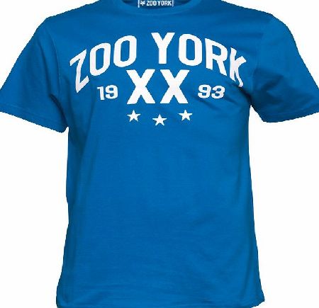 ZOO YORK Mens Yankee Text Logo T-Shirt Princess