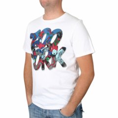 Mens Zoo York Bar Fight Tee White