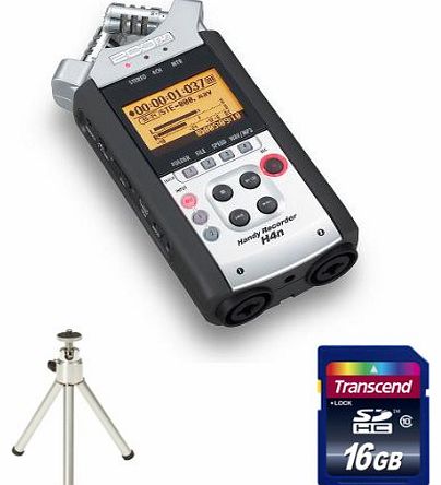 Zoom H4n with Bonus 16GB SD Card and Mini Tripod