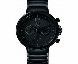 Zoom Mens Planet Black Chronograph Watch