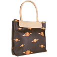 Dark Brown Planet Tote Bag