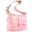 Zoon Pink Satin Planet Small Square Bag