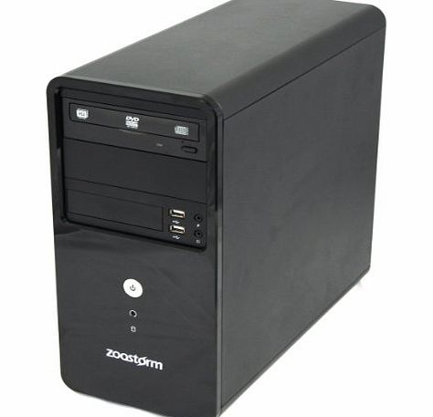 Zoostorm 7877-0310 Business Desktop PC (Intel Celeron G1610 2.6GHz Processor, 4GB DDR3 RAM, 500GB HDD, DVD-RW, USB 2.0, 1x DVI-D, 1x VGA, Intel HD Graphics, Windows 7 Professional)