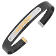 Zoppini Black - Carbon Fibre & Stainless Steel with 18 K Gold Bracelet