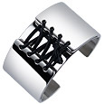 Zoppini Corset Lacing Stainless Steel Cuff Bracelet