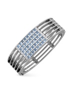 Zoppini Dare to Love - Stainless Steel and Spinel Stone Cuff Bracelet