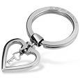 Zoppini Heart and Key Stainless Steel Key Ring