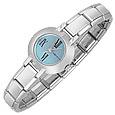 Zoppini Round Dial and Stainless Steel Bracelet Watch