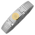 Zoppini Stainless Steel Bracelet with Round 18K Gold Plate