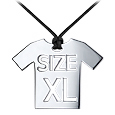 Zoppini XL - Stainless Steel T-Shirt Pendant w