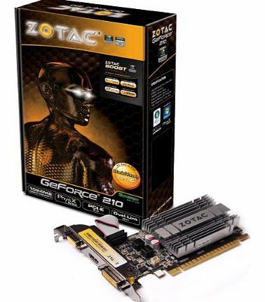 Zotac GT 210 1GB DDR3 PCI Express 2.0, 520MHz/1040MHz Synergy Graphics Card