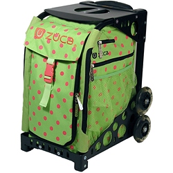 Zuca Dotted Carry on Seated Wheeled Shopping Trolley