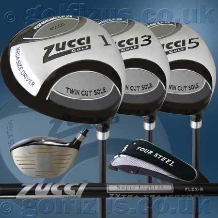 Zucci St. Andrews Graphite Golf Driver Plus free 3 and 5 fairway woods