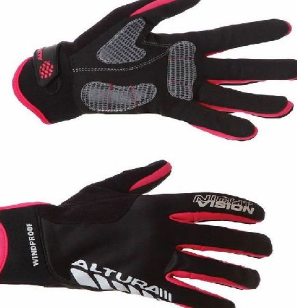 Zyro Altura Womens Night Vision Wind Glove Black -