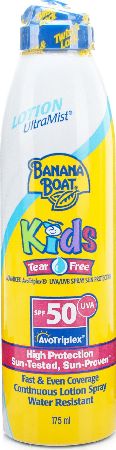 Banana Boat, 2102[^]0076971 Kids Ultramist Tear-Free Spray