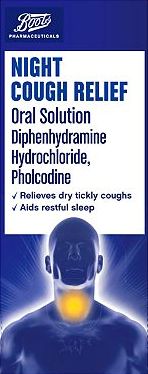 Boots Pharmaceuticals, 2041[^]10044548 Boots Night Cough Relief - 150ml 10044548