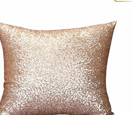 Generic Longra Cushion Glitter Sequins Pillow Case Cafe Home Cushion Cover (Gold) (40cm*40cm/15.74*15.74`` )