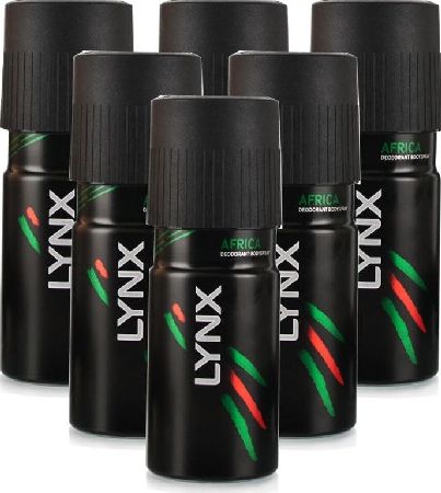 Lynx, 2102[^]0104241 Africa Deodorant Bodyspray - 6 Pack