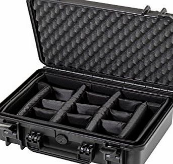 Max 430CAM IP67 Rated Waterproof Durable Watertight Equipment Photography with Hard Carry Plastic Case Padded Dividers/Flight Case/Tool Box