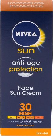 Nivea, 2102[^]0106790 Sun Anti-Age Face Cream SPF30