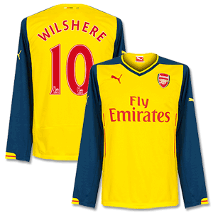 Puma Arsenal Away L/S Wilshire No.10 Shirt 2014 2015