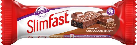 Slim Fast, 2102[^]0106222 Slimfast Snack Bar Heavenly Chocolate 24g Bar