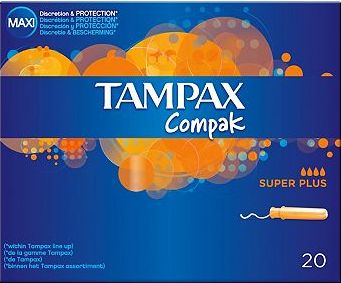 Tampax, 2041[^]10084196 Compak Super Plus 20 Tampons 10084196