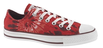 TotallyShoes All Star Ox Tie Dye Red